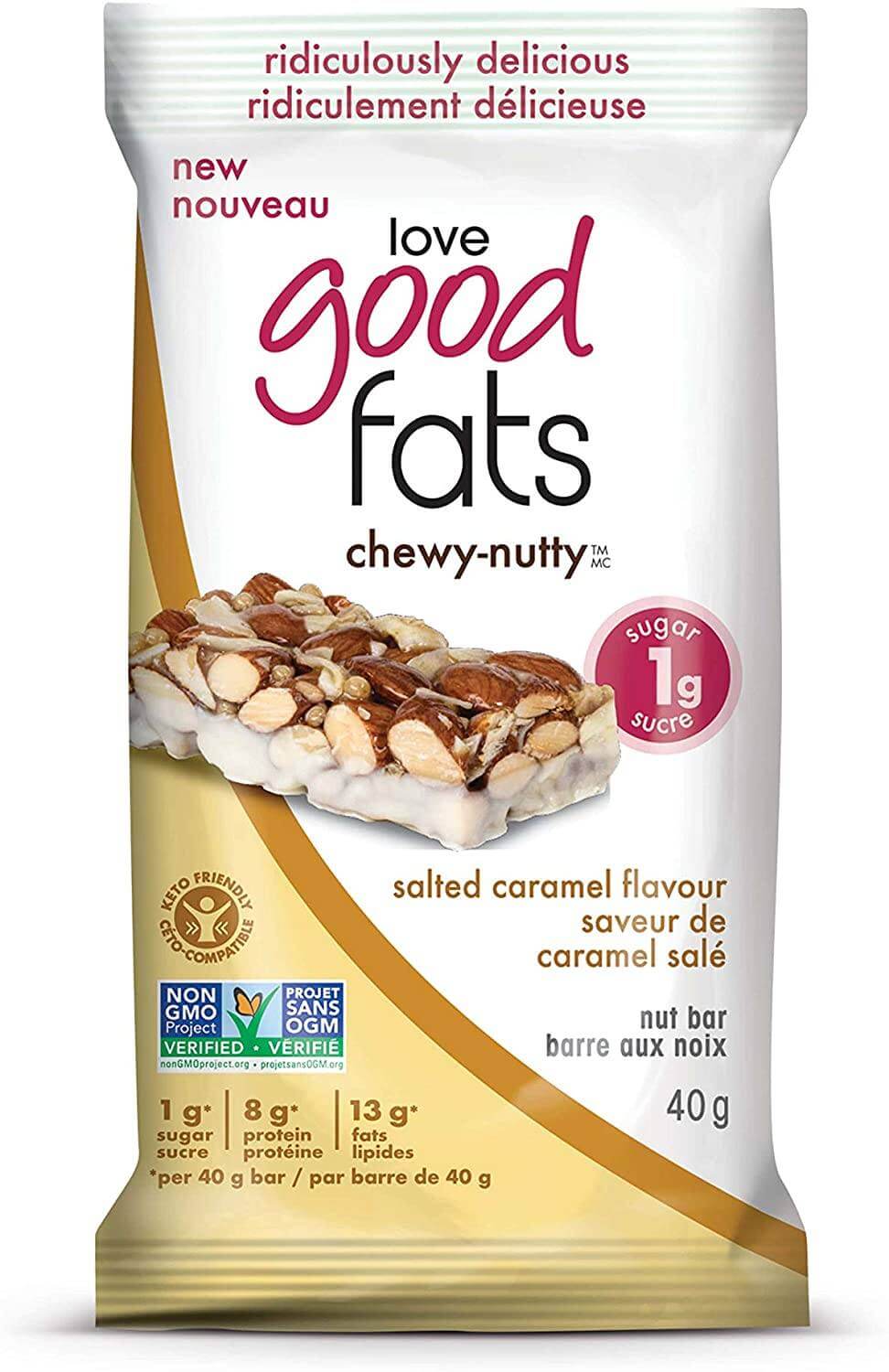 Love Good Fats - Chewy Nutty Bar 40 Grams - Nutrition Plus