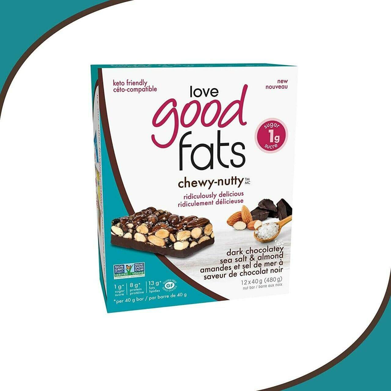 Love Good Fats - Chewy Nutty Bar 40 Grams - Nutrition Plus