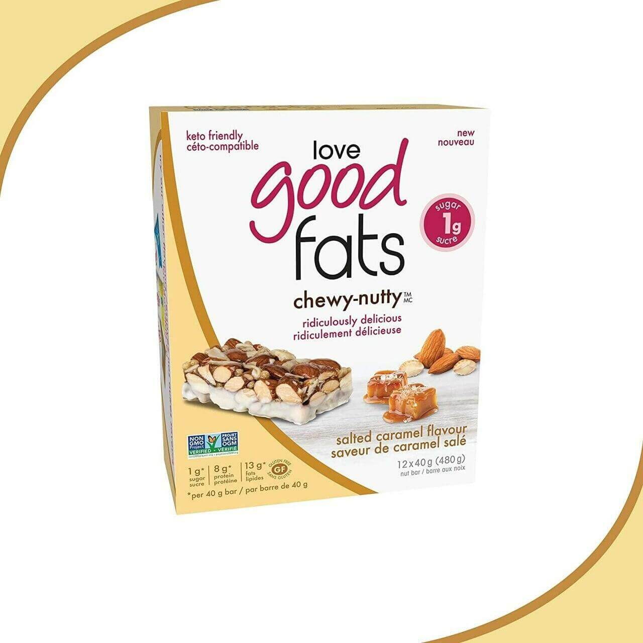 Love Good Fats - Chewy Nutty Bar 40 Grams - Nutrition Plus