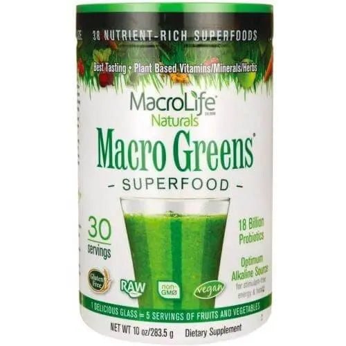 Macrolife Naturals Macro Greens Powder - Nutrition Plus