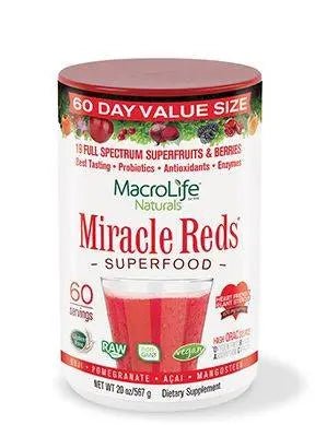 Macrolife Naturals Miracle Reds Powder - Nutrition Plus