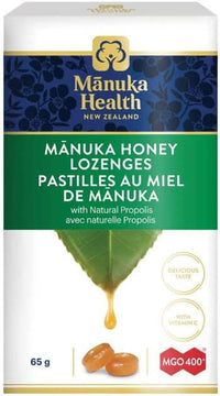 Thumbnail for Manuka Health Manuka Honey Lozenges MGO 400+ Propolis 65 Grams - Nutrition Plus