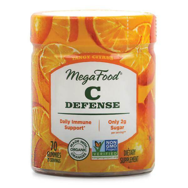 MegaFood C Defense Tangy Citrus 70 Gummies - Nutrition Plus