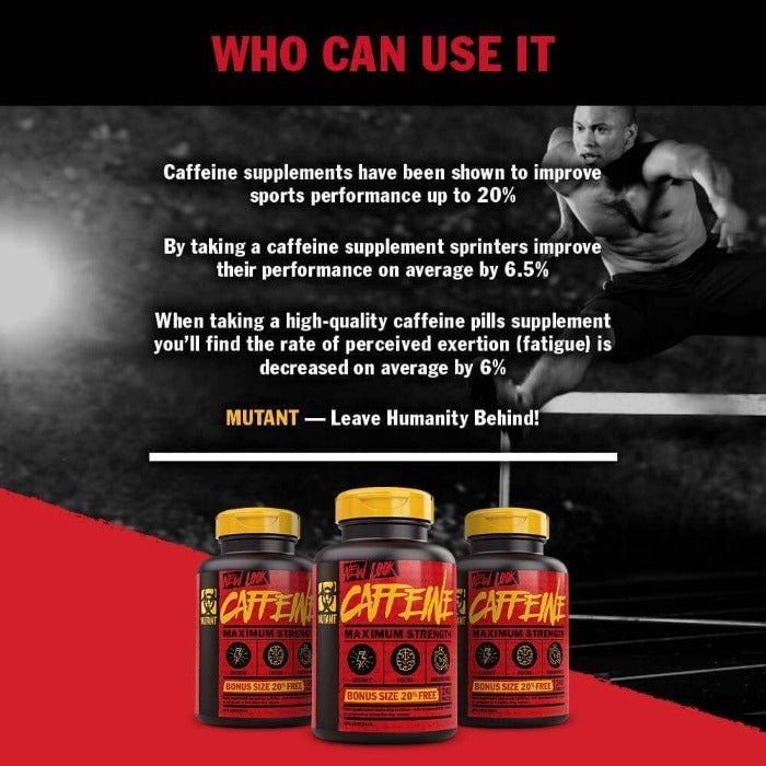 Mutant Caffeine 200 Tablets plus 40 Free - Nutrition Plus