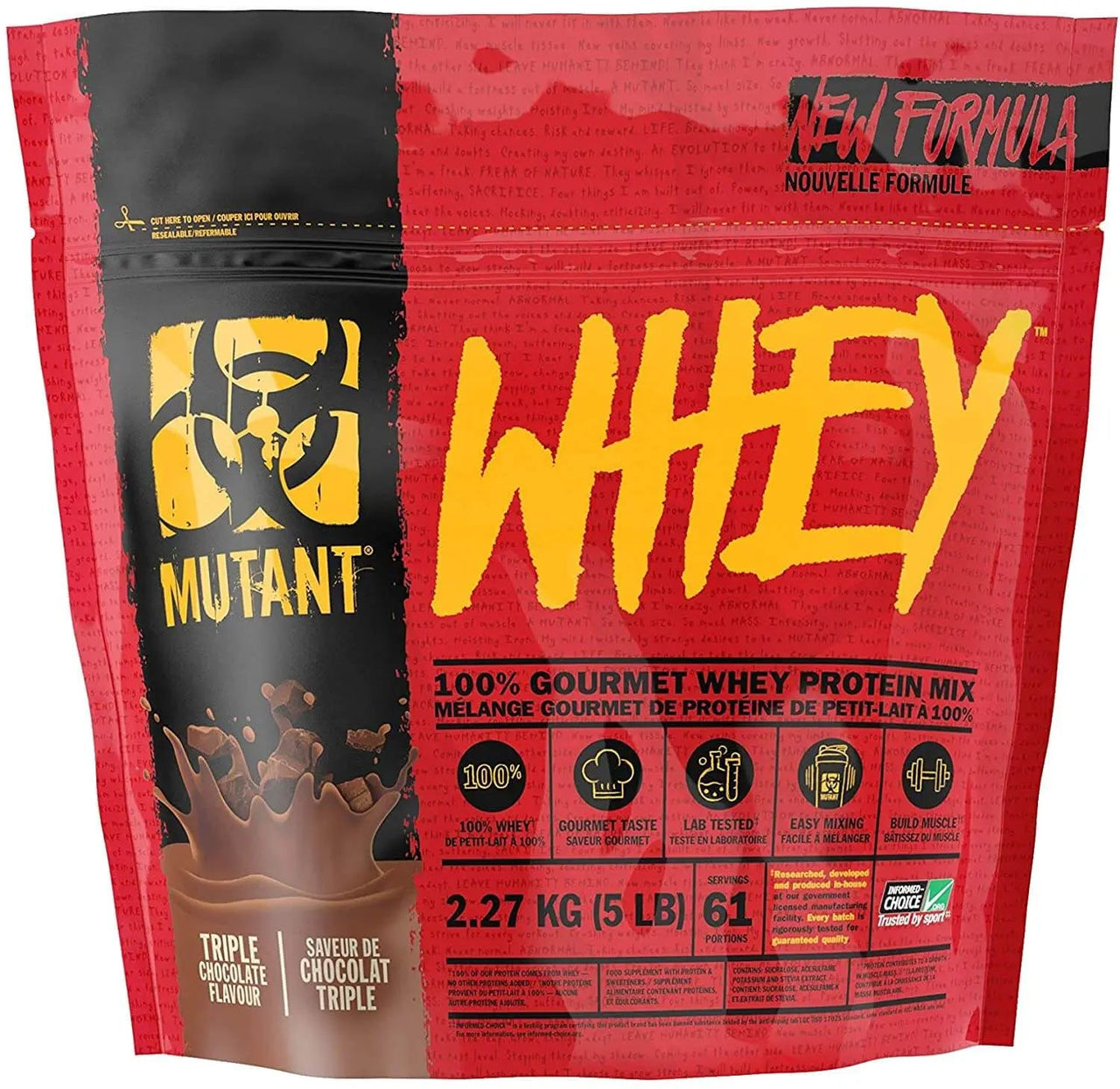 Mutant Whey 5 LB Protein Powder - Nutrition Plus