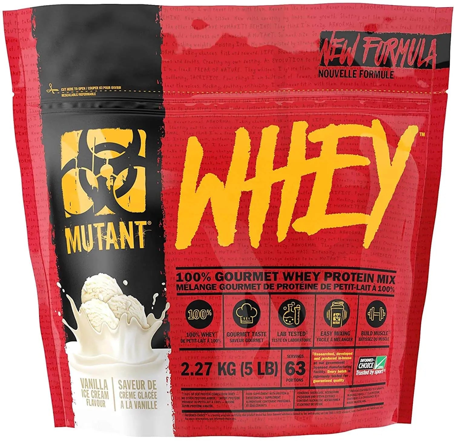 Mutant Whey 5 LB Protein Powder - Nutrition Plus