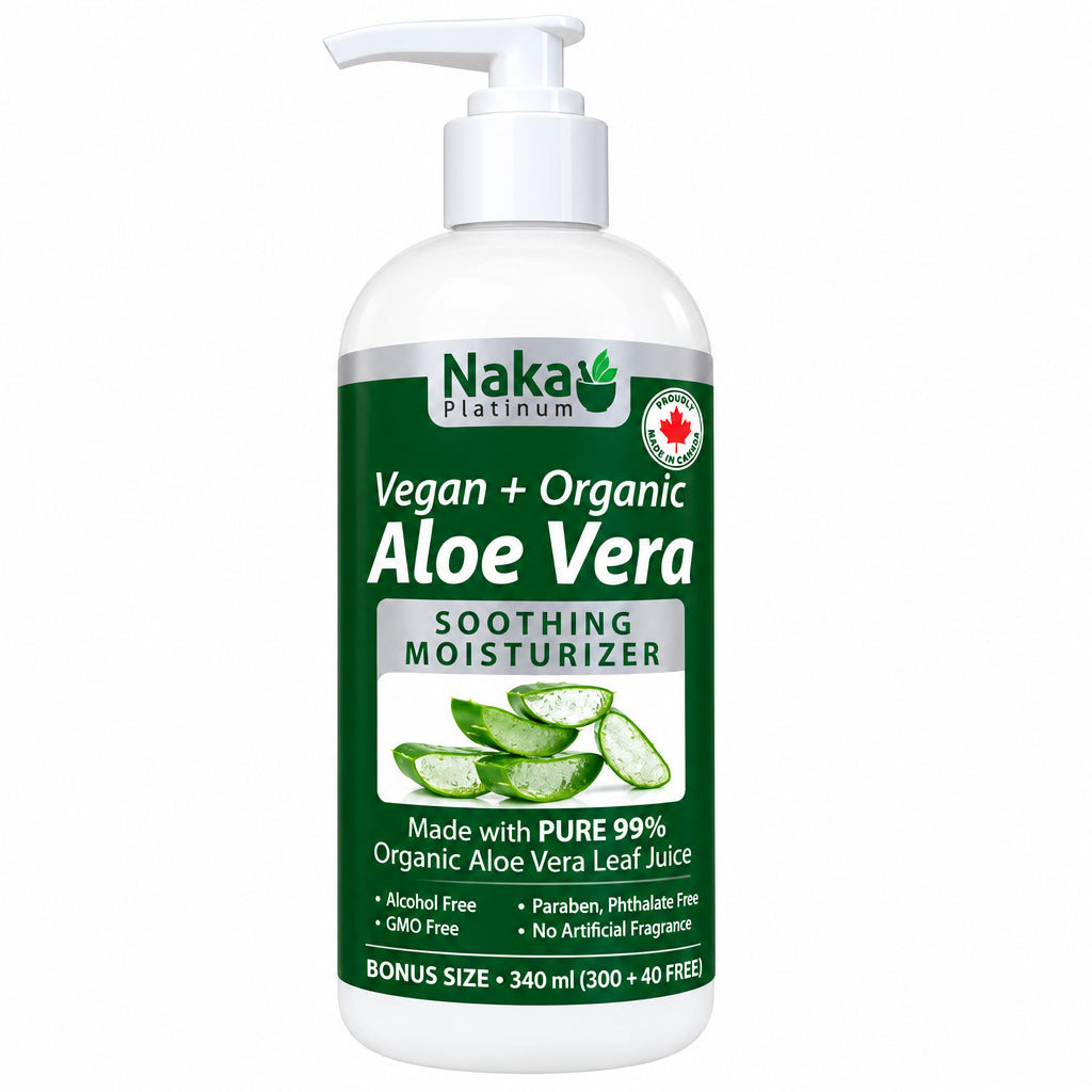Naka Aloe Vera Gel 340mL Vegan Liquid Pump - Nutrition Plus