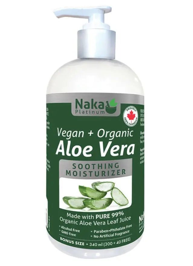 Naka Aloe Vera Gel 340mL Vegan Liquid Pump - Nutrition Plus