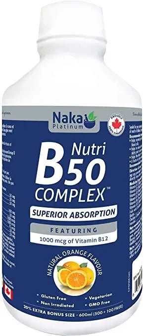 Naka B50 500mL, Orange Flavor - Nutrition Plus