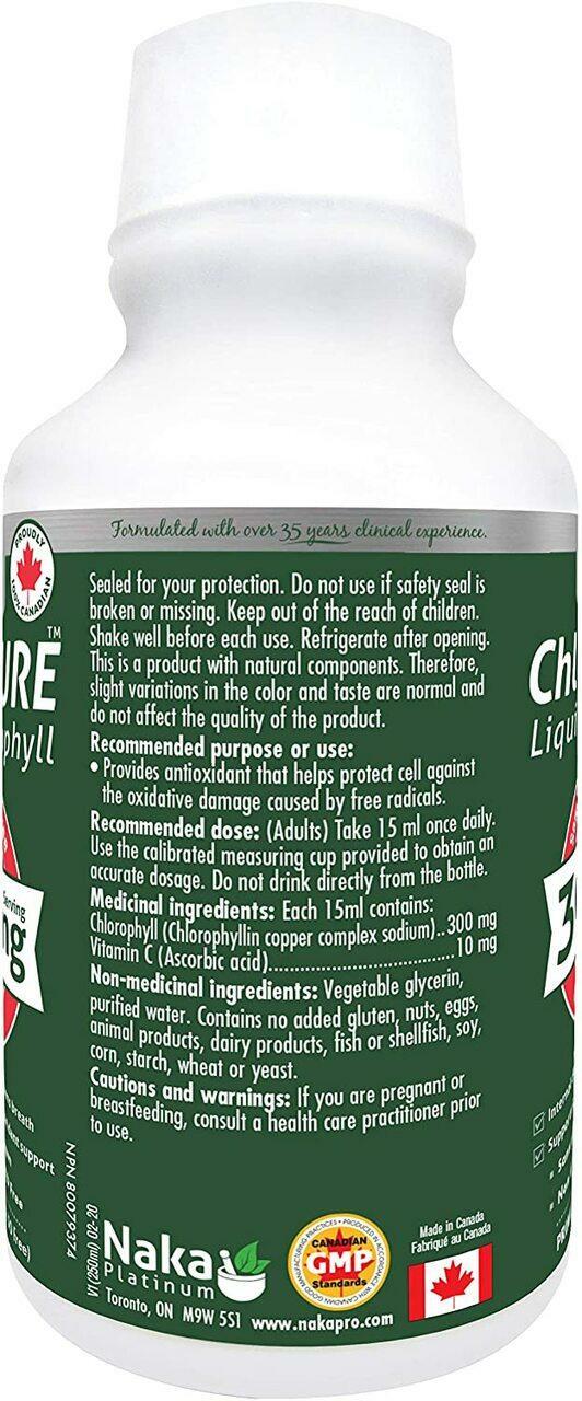 Naka ChloroPURE Liquid Chlorophyll 300mg 600mL - Nutrition Plus