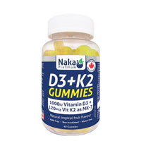 Thumbnail for Naka D3+K2 Gummies - 60 Gummies - Nutrition Plus