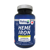 Thumbnail for Naka Heme Iron 60 Capsules - Nutrition Plus