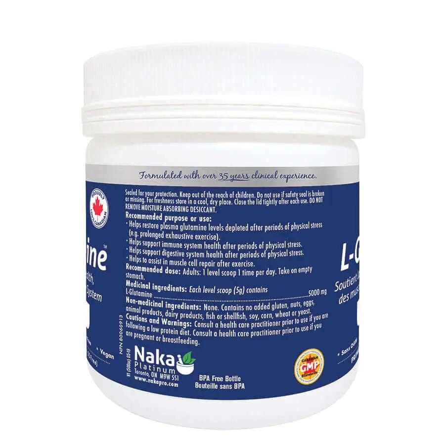 Naka L-Glutamine Powder 250 Grams - Nutrition Plus