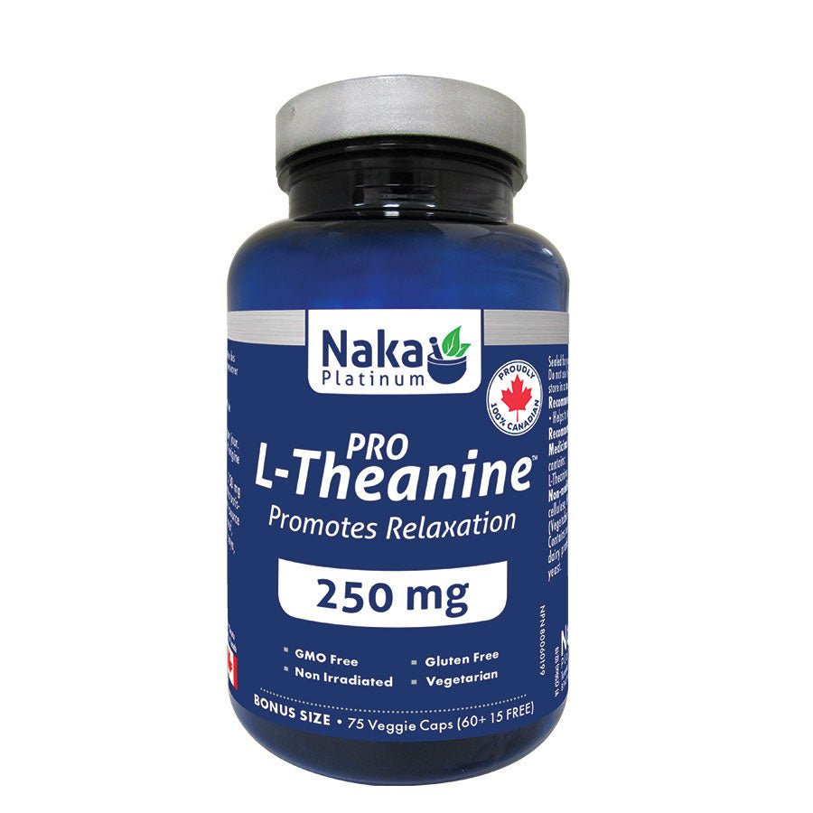 Naka L-Theanine 250mg 75 Veg Capsules - Nutrition Plus