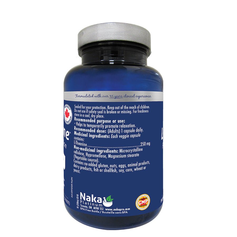 Naka L-Theanine 250mg 75 Veg Capsules - Nutrition Plus