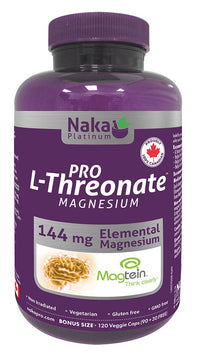 Thumbnail for Naka Magnesium L-Threonate 120 Veg Capsules - Nutrition Plus