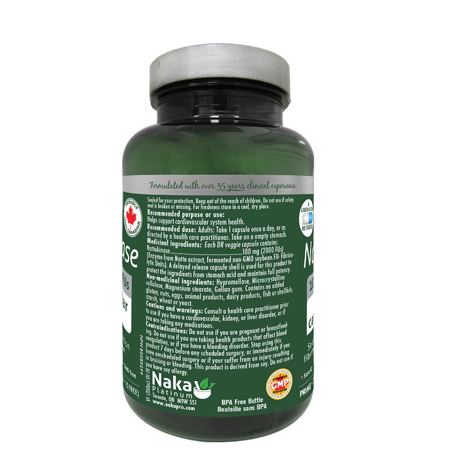 Naka Nattokinase 150 DR Veg Capsules - Nutrition Plus