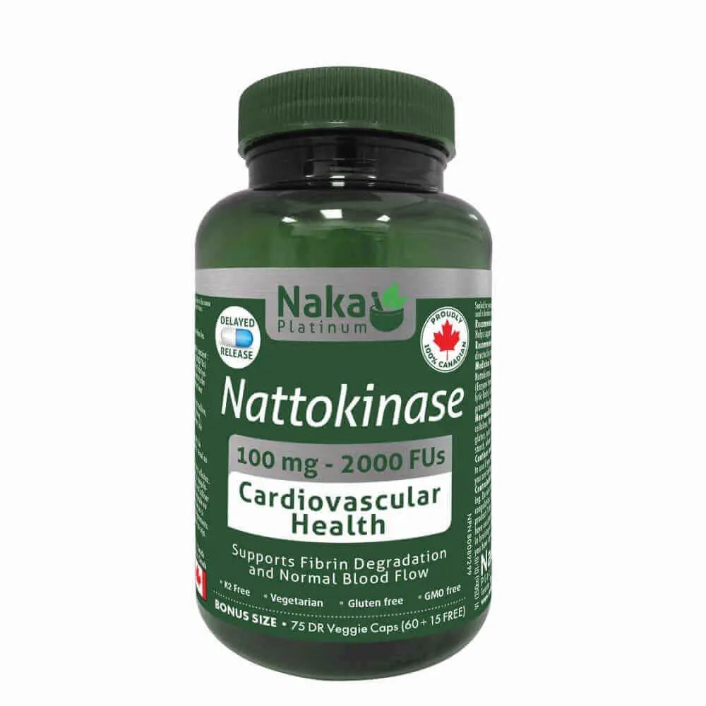 Naka Nattokinase 75 DR Veg Capsules - Nutrition Plus