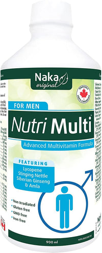 Thumbnail for Naka Nutri Multi For Men (Liquid Men's Multivitamin) 900 ml - Nutrition Plus
