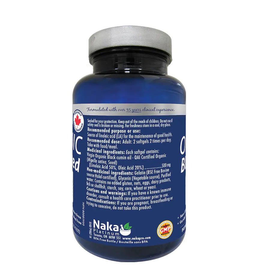 Naka Organic Black Seed 150 Softgels - Nutrition Plus