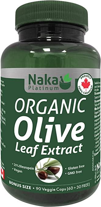 Naka Organic Olive Leaf Extract 90 Veg Capsules - Nutrition Plus