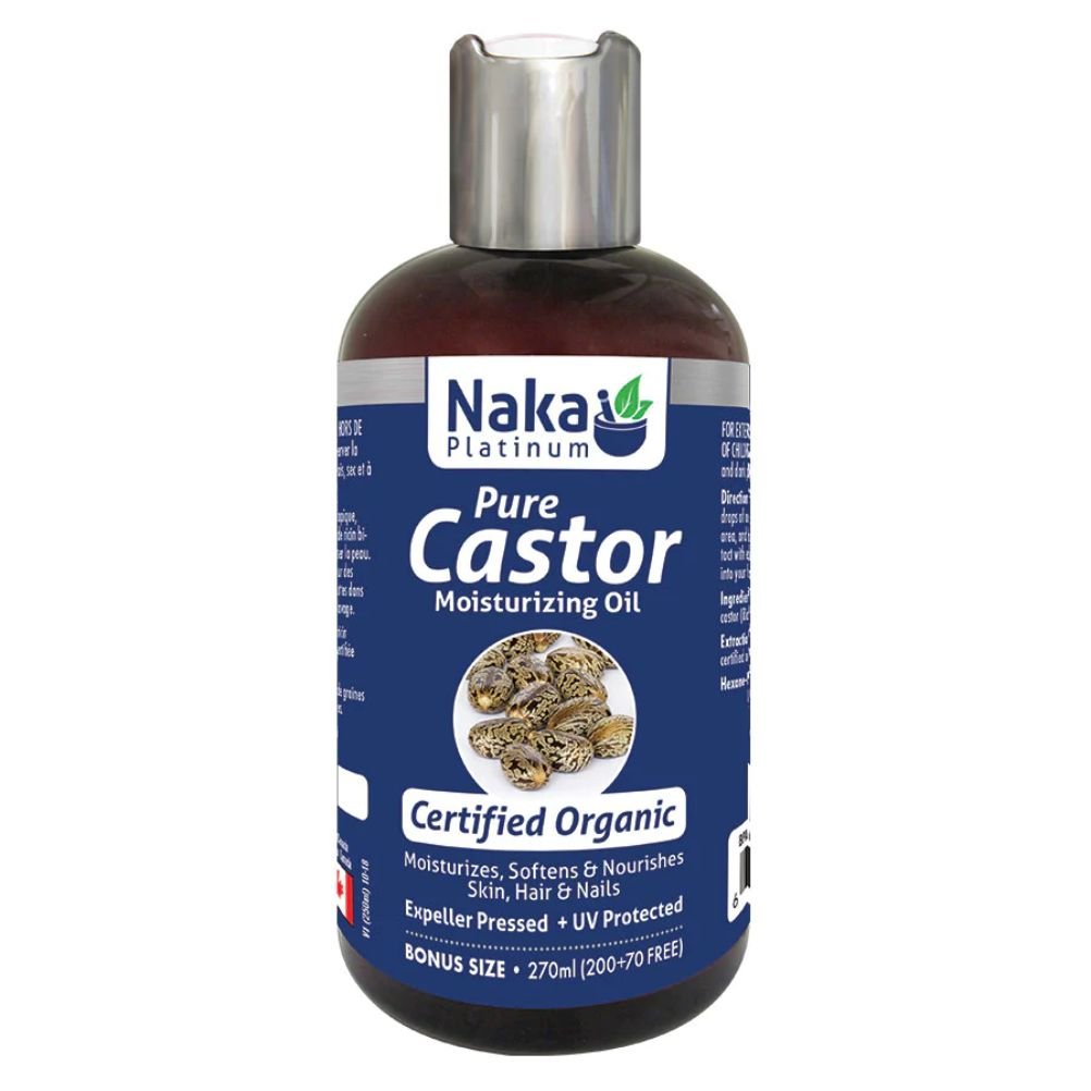 Naka Organic Pure Castor Oil 270mL - Nutrition Plus