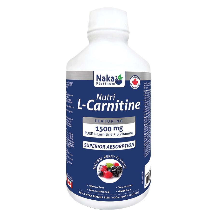 Naka Platinum Nutri L-Carnitine 600mL (500+100 Free) - Nutrition Plus