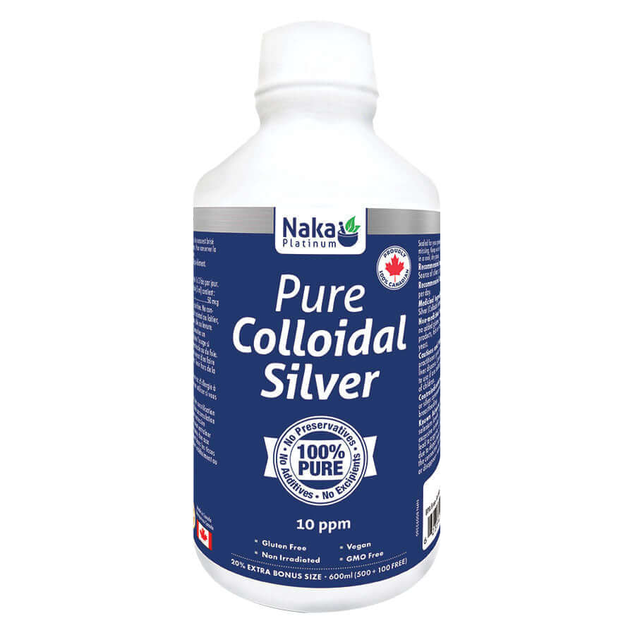Naka Pure Colloidal Silver 600mL - Nutrition Plus