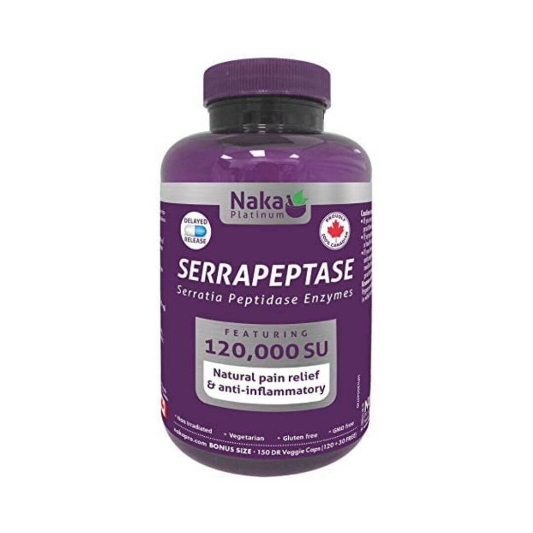 Naka Serrapeptase 150 Veg Capsules - Nutrition Plus