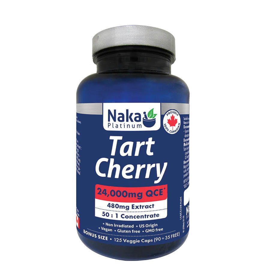 Naka Tart Cherry 125mg - 125 Veg Capsules - Nutrition Plus
