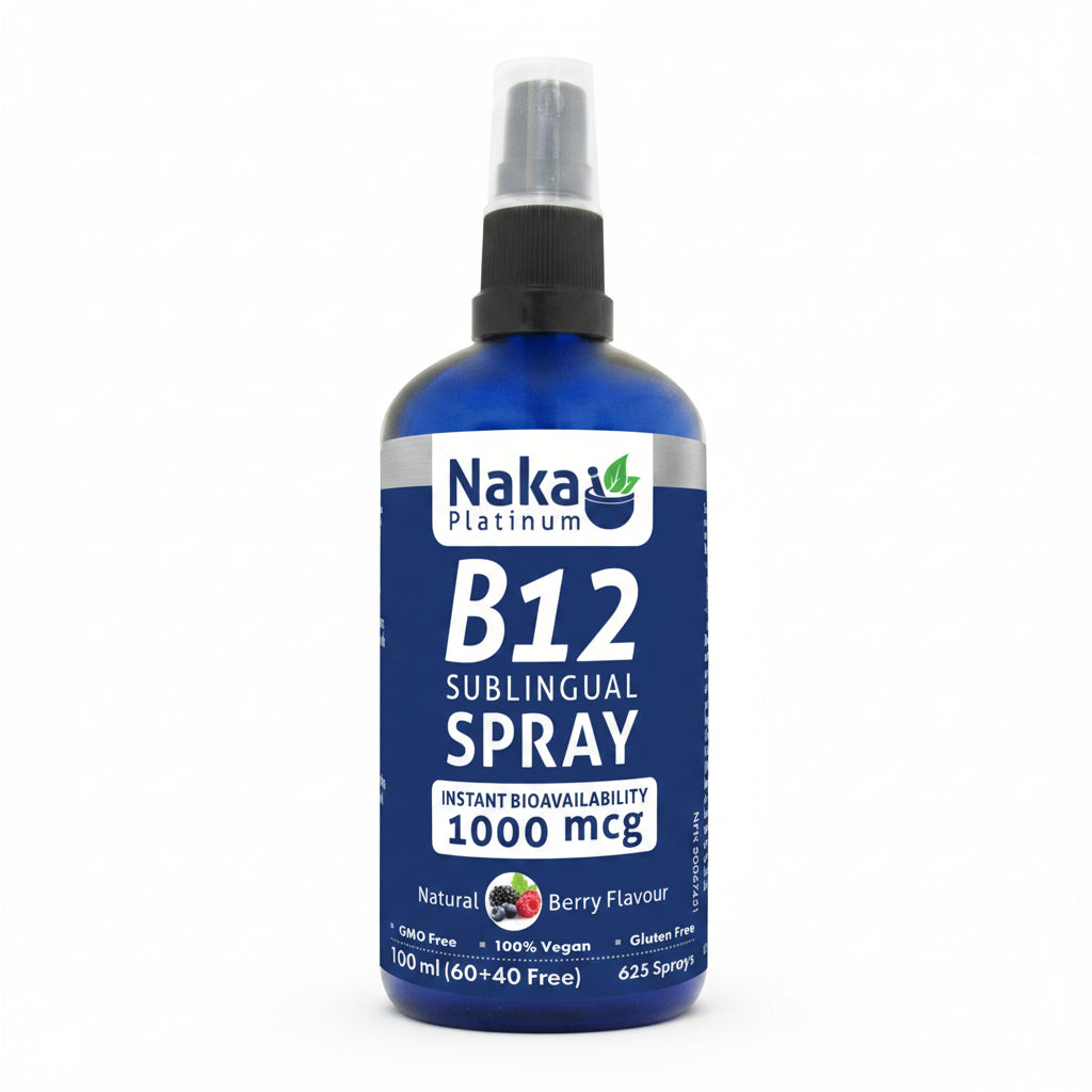 Naka Vitamin B12 1,000mcg 100mL Spray , Berry Flavour - Nutrition Plus