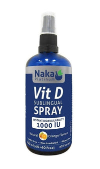 Thumbnail for Naka Vitamin D 1000 IU Spray Orange 100mL - Nutrition Plus