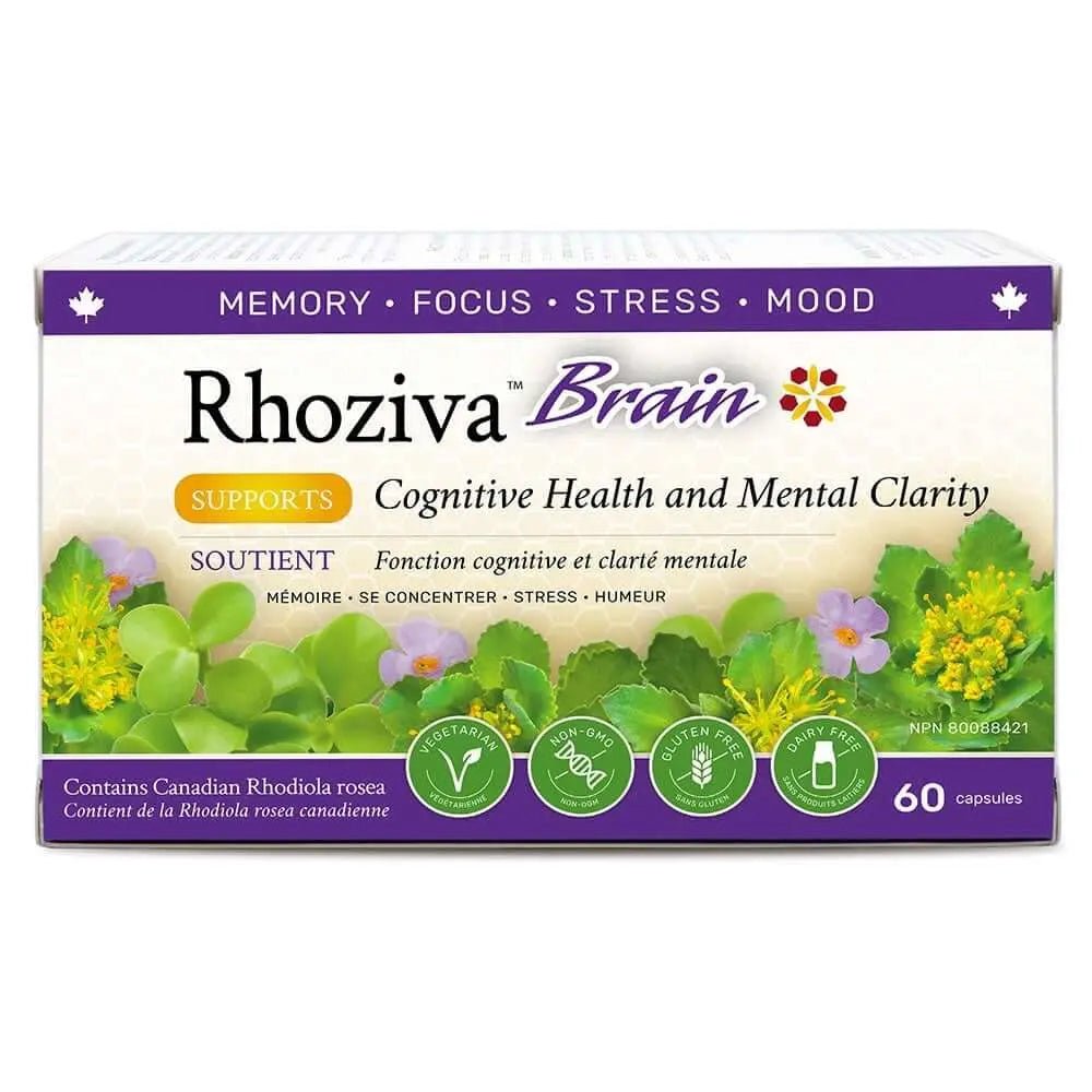 Nanton Rhoziva 60 Vegetable Capsules, Brain Formula - Nutrition Plus