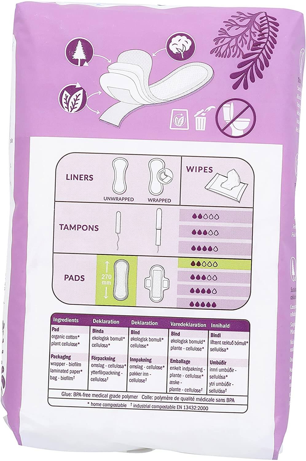 Natracare Maxi Pads Regular 14 Pads - Nutrition Plus