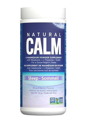 Natural Calm Sleep Magnesium 113g Powder – Mixed Berry Flavour - Nutrition Plus
