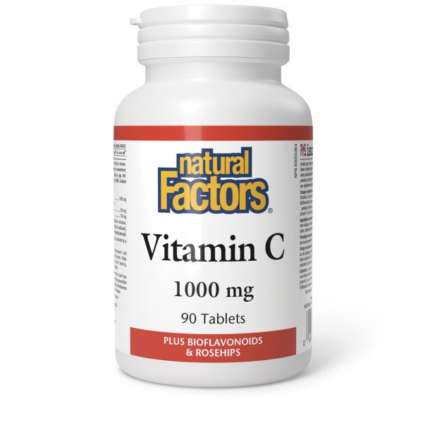 Natural Factor Vitamin C 1000 mg with Bioflavonoids and Rosehips - Nutrition Plus