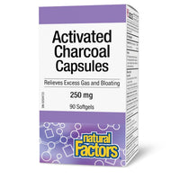 Thumbnail for Natural Factors Activated Charcoal 90 Softgels - Nutrition Plus