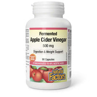Thumbnail for Natural Factors Apple Cider Vinegar 500 mg 90 Capsules - Nutrition Plus