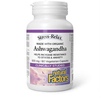 Thumbnail for Natural Factors Ashwagandha 60 Veg Capsules - Nutrition Plus
