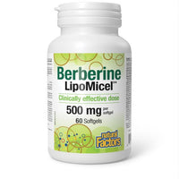 Thumbnail for Natural Factors Berberine LipoMicel® 500mg 60 Softgels - Nutrition Plus