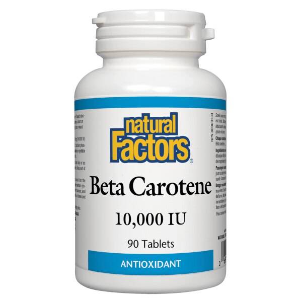 Natural Factors Beta Carotene 10,000 iu 90 Capsules - Nutrition Plus