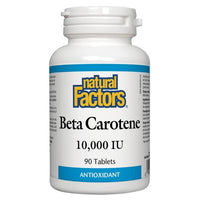 Thumbnail for Natural Factors Beta Carotene 10,000 iu 90 Capsules - Nutrition Plus