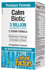 Thumbnail for Natural Factors Calm Biotic 3 Billion 30 Veg Capsules - Nutrition Plus