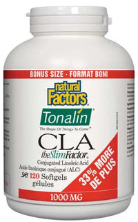 Thumbnail for Natural Factors CLA Tonalin 120 Softgels - Nutrition Plus