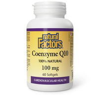 Thumbnail for Natural Factors Coenzyme Q10 100% Natural 100mg - Nutrition Plus