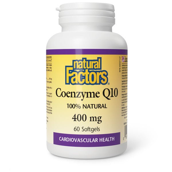 Natural Factors Coenzyme Q10 400mg 60 Softgels - Nutrition Plus