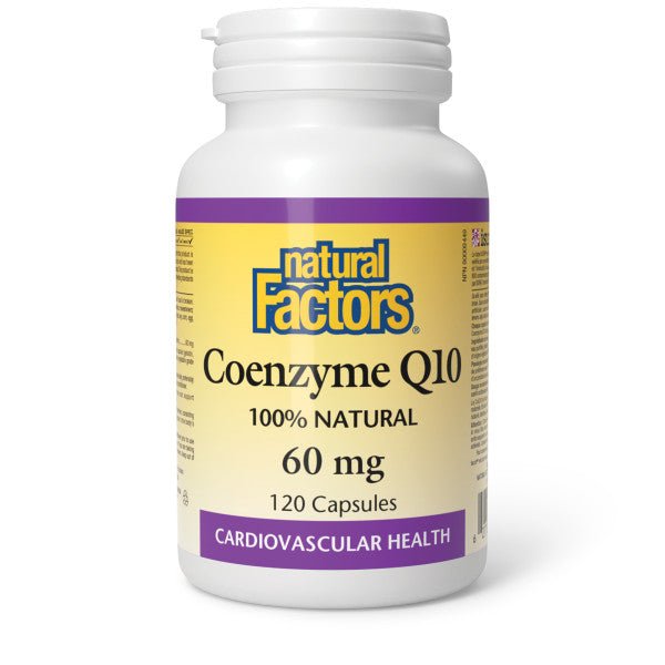 Natural Factors Coenzyme Q10 60mg 120 Veg Capsules - Nutrition Plus
