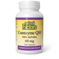 Thumbnail for Natural Factors Coenzyme Q10 60mg 120 Veg Capsules - Nutrition Plus
