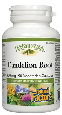 Thumbnail for Natural Factors Dandelion Root, 90 Capsules - Nutrition Plus