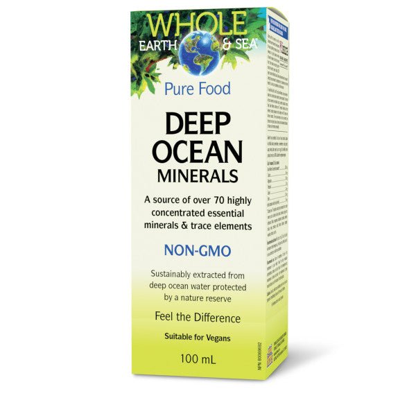 Natural Factors Deep Ocean Minerals, Whole Earth & Sea 100mL - Nutrition Plus